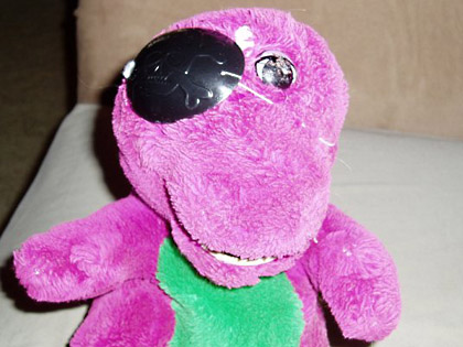 Ginger Blinded Barney!